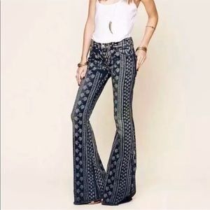 Free People Bali Mantra Flare Jeans Size 28